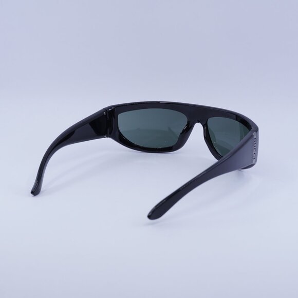 Gucci GG1574S 001 Sunglasses Black Rectangle Frame, Grey Lenses - Picture 9 of 11